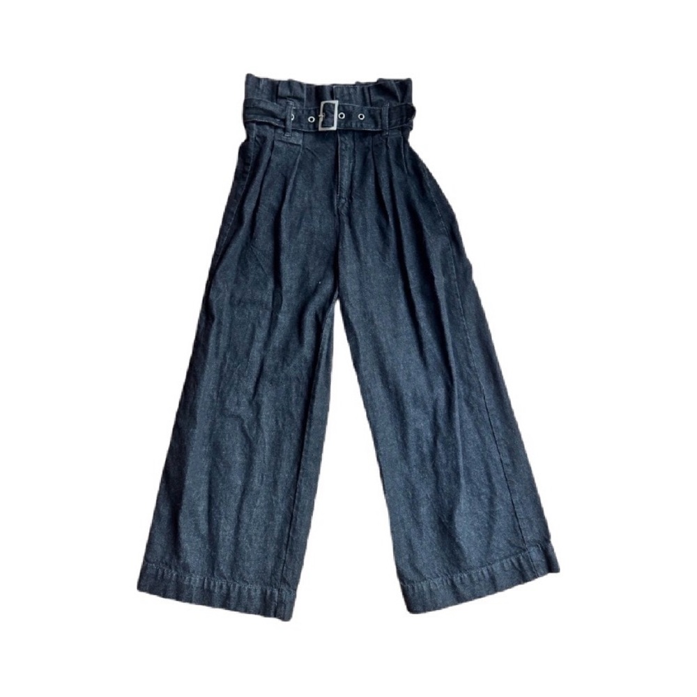 BDG Urban Outfitters Black Denim High-Waist Paperbag Jeans